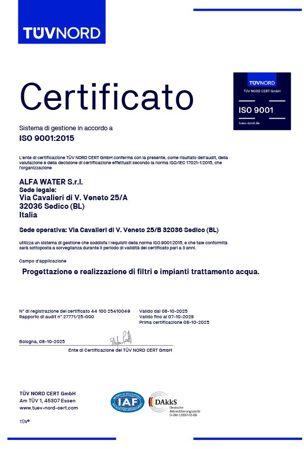Certificato ISO 9001